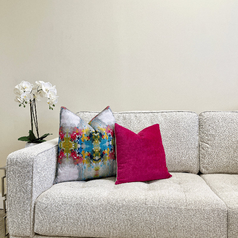 Housse de coussin Kaleidoscope, Fuchs ombré, H 20 po x l 20 po