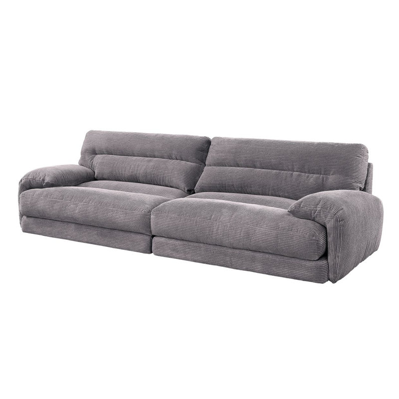 Ensemble moderne 2 pièces Velours côtelé Sofacadenza