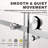 UKS05 46 in. to 49 in. x 76 in. H Frameless Sliding Shower Door in Brushed Nickel with 3/8 in. (10mm) Clear Glass-120905051-121327025