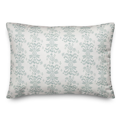 Coussin floral lombaire rectangulaire
