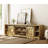 Laziza 78.6" W TV Stand for TVs up to 85" with Sliding Barn Doors and Open Storage-949545415