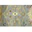 Tapis de couloir bleu en laine noué à la main à motif floral 2 pi 5 po x 12 pi Jhanet