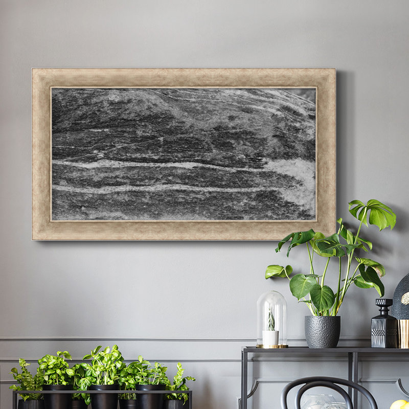 Found Textures X - Toile encadrée de qualité supérieure - prête à être accrochée, H 21 po x l 37 po x P 1,25 po