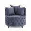 Chaise pivotante en velours-1282290958