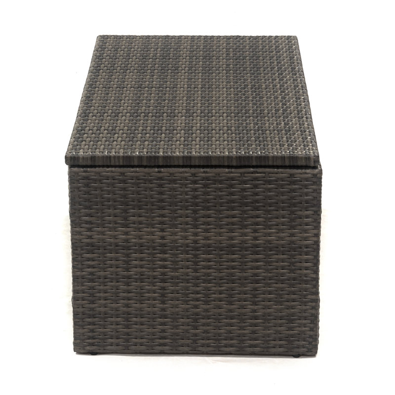 Jackson 38" Brown Wicker Deck Storage Box