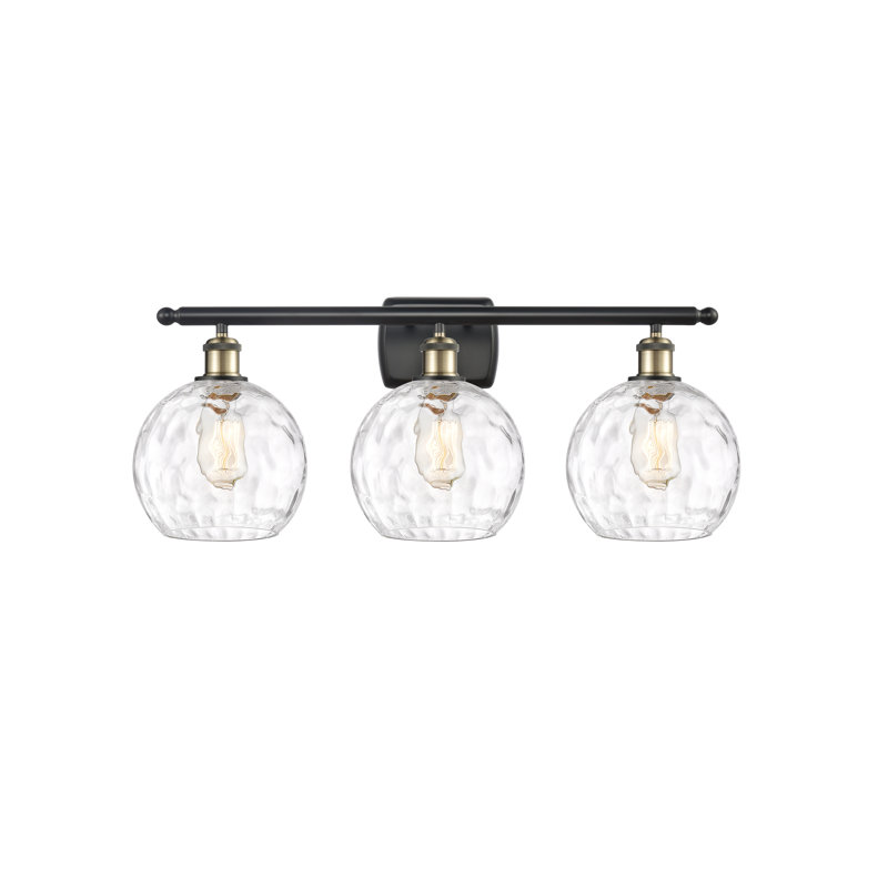 Almatine 3 - Light Vanity Light, Black Antique Brass, No Bulb Included