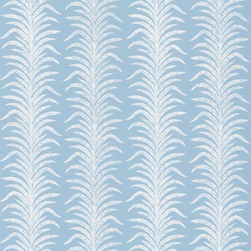 Tree Fern Weave Fabric, Crusoe Blue