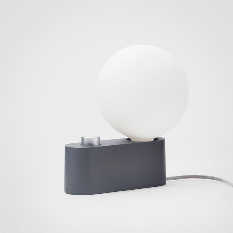 Sphere IV Table Lamp, Charcoal Black