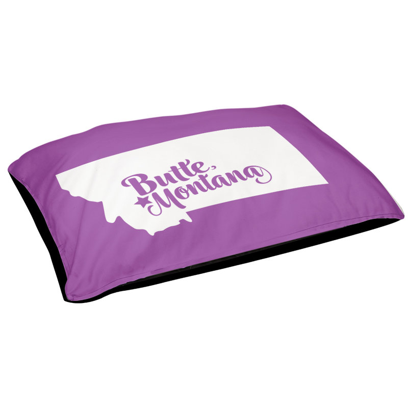 Coussin pour chien d’extérieur butte montana, Moyen (H 6,5 po x l 40 po x P 30 po), Violet