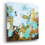 Art mural en verre épique «Le long du chemin» par Jamie Van Landuyt, 24 po x 24 po-424086517