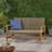 Hampton Wood + Wicker Loveseat-704129544