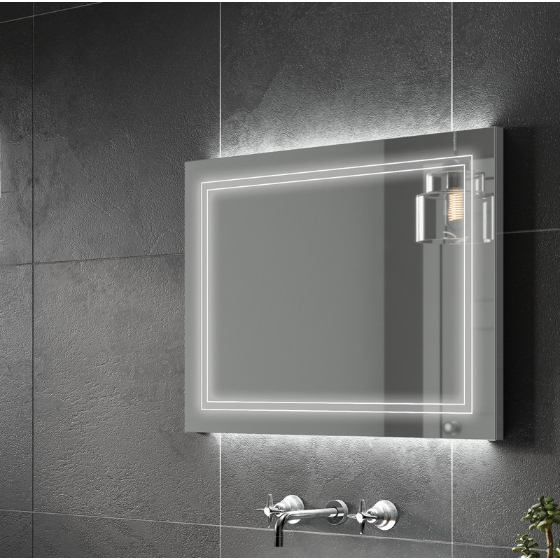 Outline Flat Wall Mirror, 60 cm H x 80 cm W