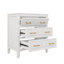 Armoire de rangement de salle de bain 30 po avec cadre en bois massif et 3 tiroirs-1408441150