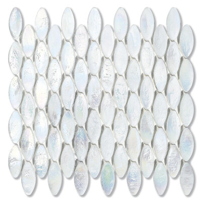 Cotton 7/8" x 7/8" Domes Glass Mosaic