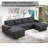 Upholstered Double Chaise Pull-out Sleeper Sectional with Storage-284499121
