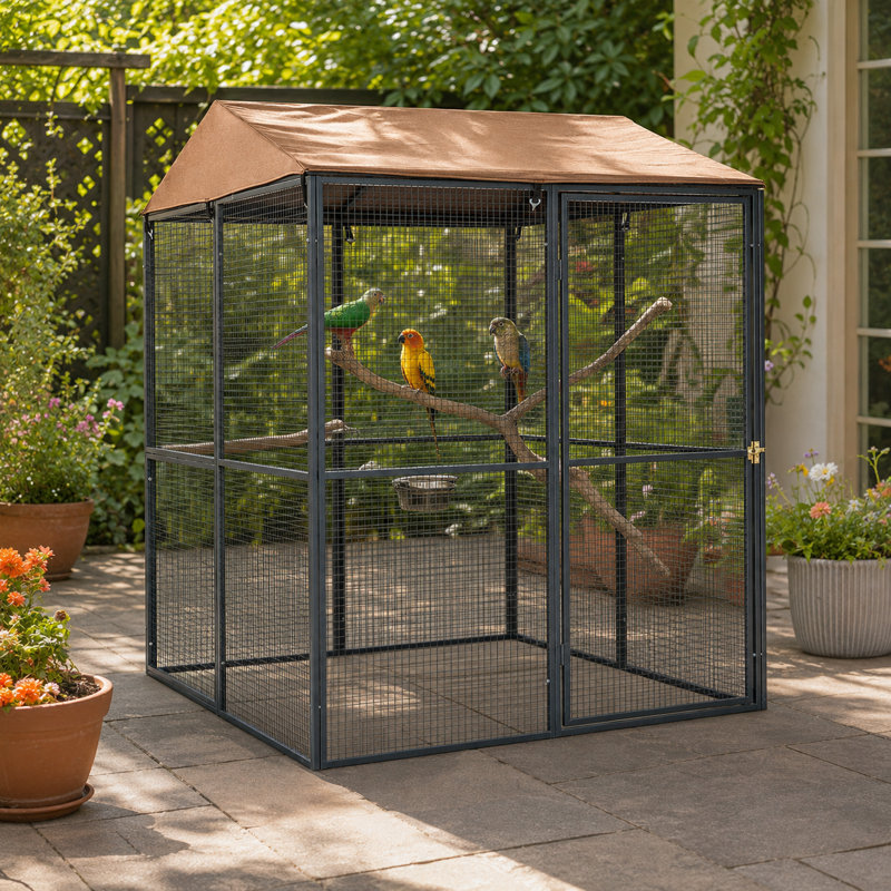 Cage universelle résistante aux intempéries Draupadi, H 66 po x l 54 po x P 54 po