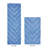 Annaclara Premium 100% Cotton 1990 GSM 2-Piece Tufted Chevron Bath Rug Set with Non-Slip Spray Latex Backing, OEKO-TEX® Certified, Super Absorbent and Machine Washable, Dark Blue-122444786-122444790
