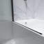Julien 34" W x 58" H Frameless Tub Door