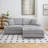 79.3''Modern Corduroy L-Shaped Sectional Sofa with Ottoman-1508237287