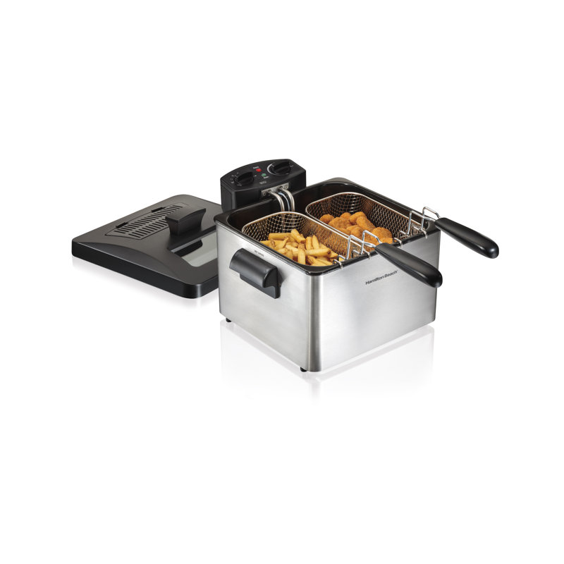 Stainless Steel Dual Basket Electric Deep Fryer