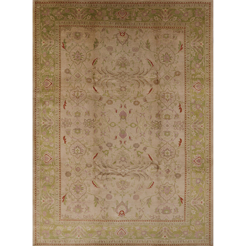 Tapis oriental beige / jaune Bellow, Rectangle 5 pi x 8 pi