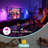 2-Pack Rechargeable LED Wall Sconce With Remote, Battery Operated Wireless Wall Light With Tulip Glass Lampshade, 12 RGB Colors & Dimmable (Bulbs Included)-761899798-762143806