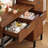 45.3’’L Modern Style Vanity Desk With Mirror, LED Lights And Power Outlet, Bedroom Makeup Vanity Table With Storage Cabinet And 4 Drawers-1181899373