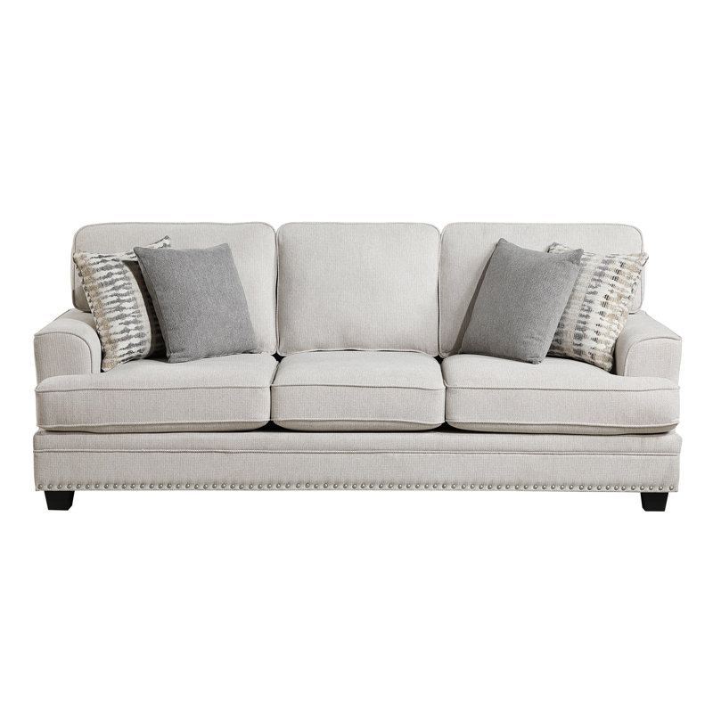 Robles Upholstered 91.5 " Chenille Sofa, Sand