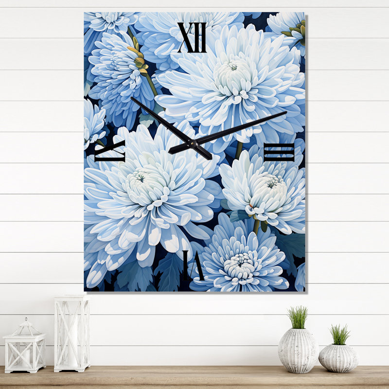 Izabella - Mums Wall Clock, Extra Large