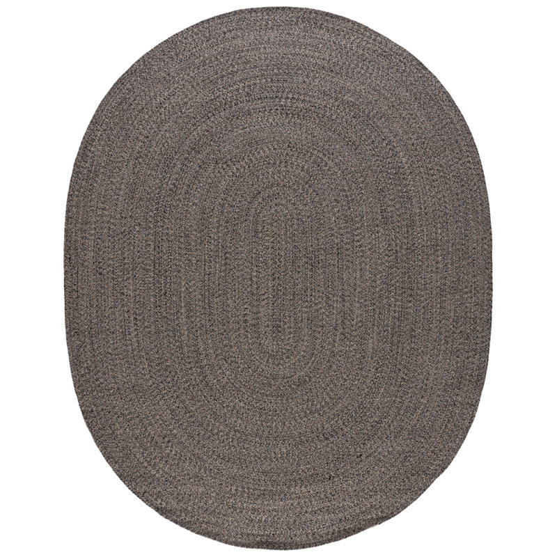 Tapis en coton tissé à la main Paulina, Ovale 8 pi x 10 pi