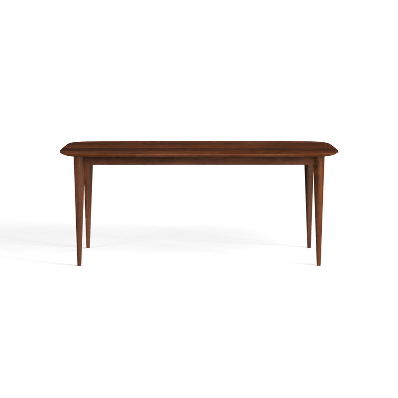 Couey Maple Solid Wood Dining Table, 29" H x 60" L x 42" W, Walnut