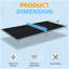 8Ft Black Mid-Size Ping Pong Conversion Top Foldable & Portable Table Tennis Table Top For Indoor Games-120893803-120893802