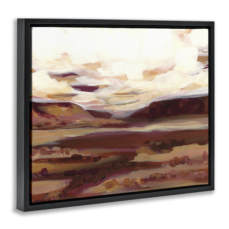 «Canyon Mesa», paysage encadré par Haley Knighten, Cadre flottant noir de jais, H 17 po x l 21 po