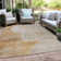 Machine Washable Indoor/Outdoor Xhevrie Gold Rug