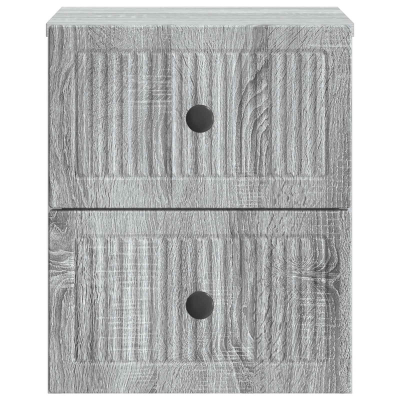 33cm W Manufactured Wood Bedside Table, Grey Sonoma