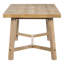 Ensemble de salle à manger 6 pièces de style maison de campagne rétro, table rectangulaire et 4 chaises rembourrées avec rotin et banc pour la salle à manger et la cuisine
