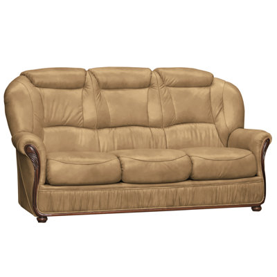 Kirwin 3 Seater Faux Leather Sofa