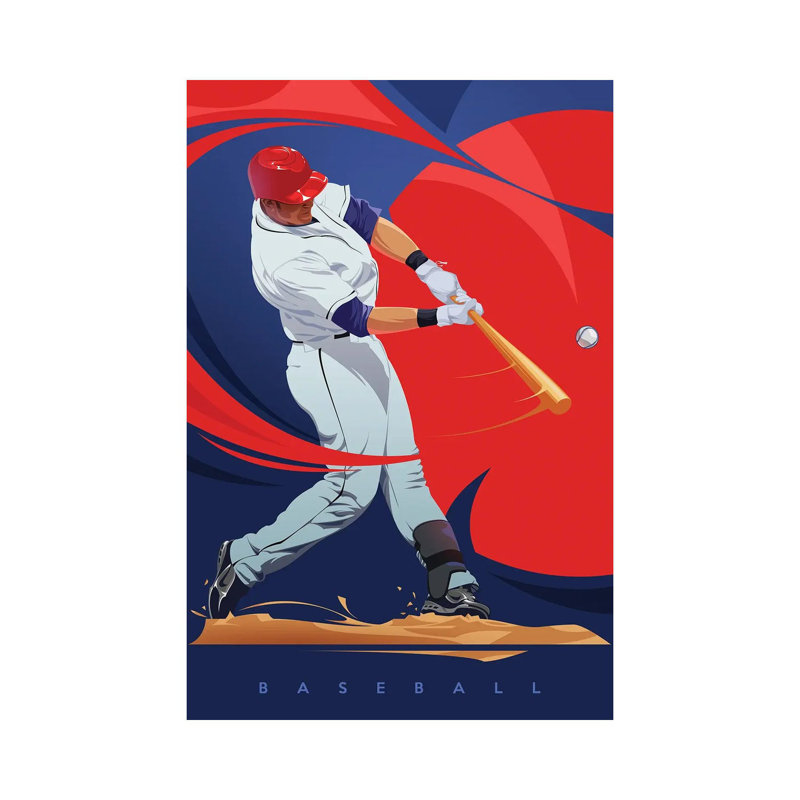 Baseball by Nikita Abakumov - Print on Canvas, Wrapped Canvas, 101.6 cm H x 66.04 cm W x 1.91 cm D