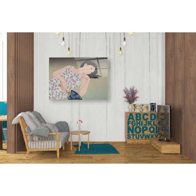 «Evening Cicada» par Sai Tamiya, art mural en verre acrylique