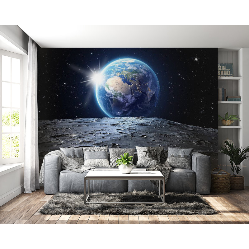 Murale vue de la planète Kendalle, L 82 po x l 115 po
