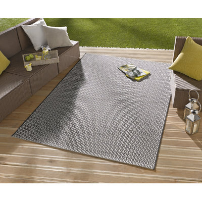 Meadow Flatweave Black Rug