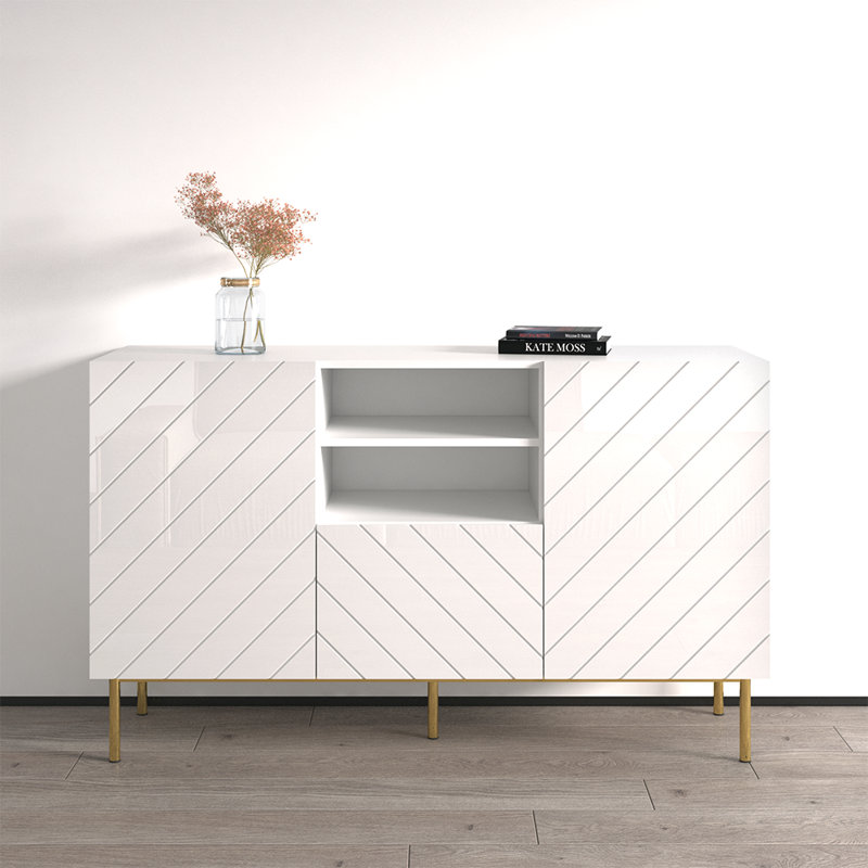 Buffet blanc 59,1 po Abeto, Blanc