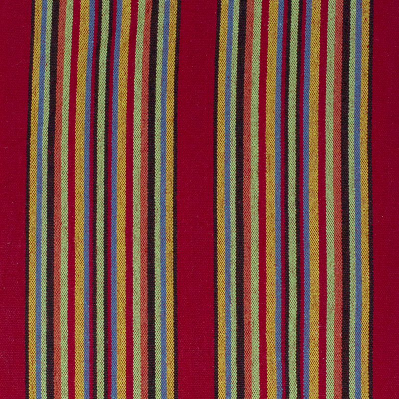 Hamac double rayé, H 1 po x l 58,75 po x P 75 po, Rouge/rose/bleu