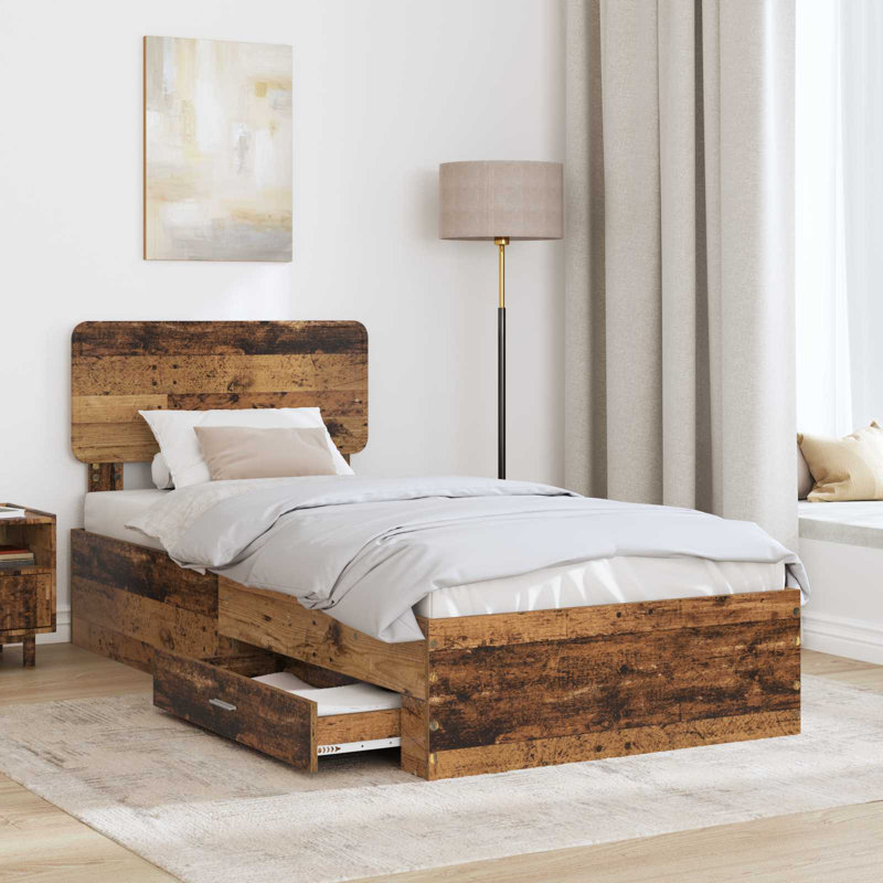 Bed, Old Wood, Single (3')