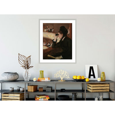 «In the Loge» par Mary Cassatt, impression giclée sur cadre