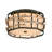 Adirondack Glass Flush Mount-25029625