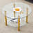 Double Layer Tempered Glass Coffee Table