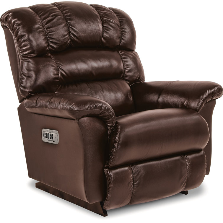Randell Oversized Leather Match Power Rocking Recliner with Power Headrest and Lumbar