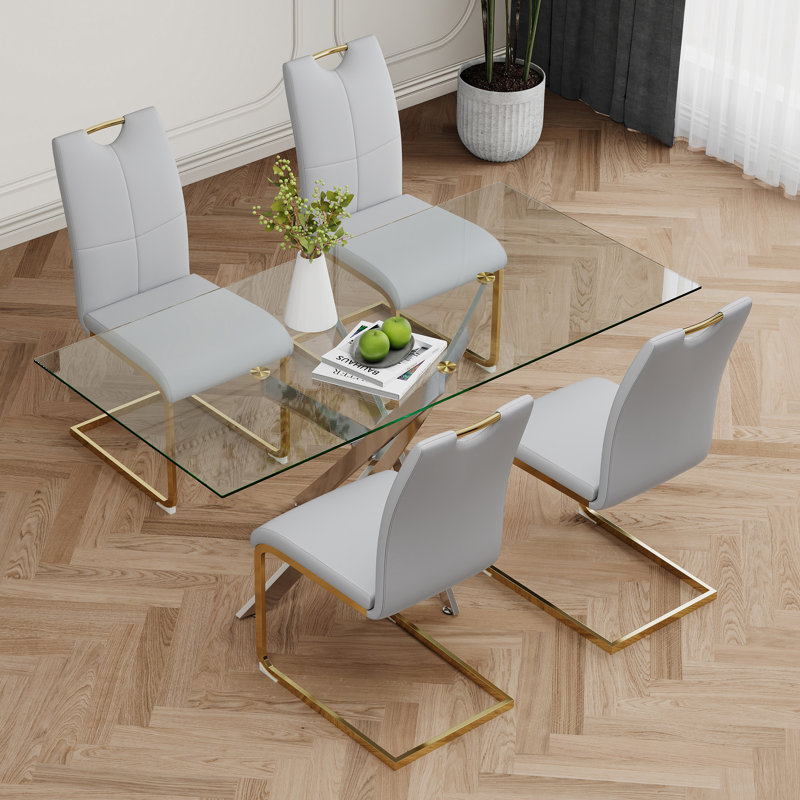 Table en verre de style moderne