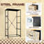 Commode de rangement verticale 4 tiroirs Seashell